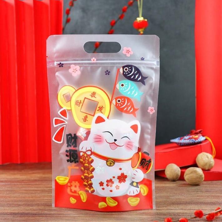 

CUCI GUDANG!!! PLASTIK KLIP IMLEK MONEY CAT 5PCS ZIPPER BAG IMLEK