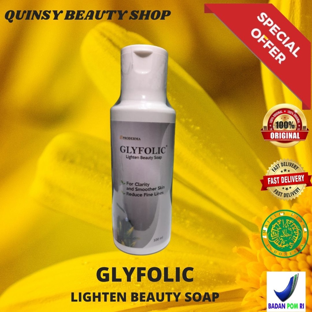 glyfolic lighten beauty soap 100 ml