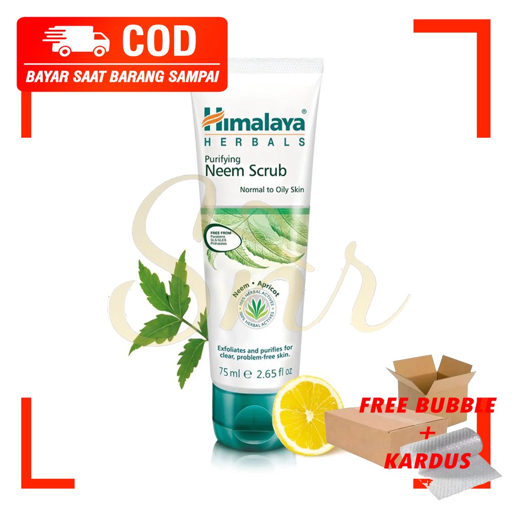 HIMALAYA PURIFYING NEEM SCRUB 100ML | 50 ML | MEMUDARKAN BEKAS JERAWAT | PORI PORI | KOMEDO | WAJAH 