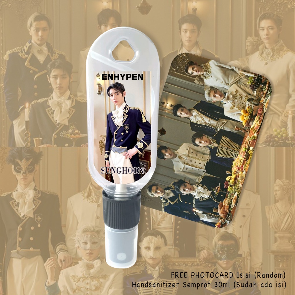 (FREE GANTUNGAN KUNCI) HAND SANITIZER K-POP ENHYPEN PERSONIL / INCLUDE ISI 30ML / CUSTOM