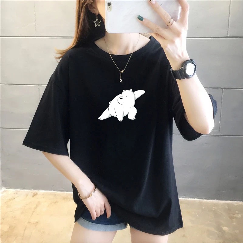 kaos white bear kungfu / kaos wanita/ KATUN 24Skaos white bear kungfu / kaos wanita/ KATUN 24S