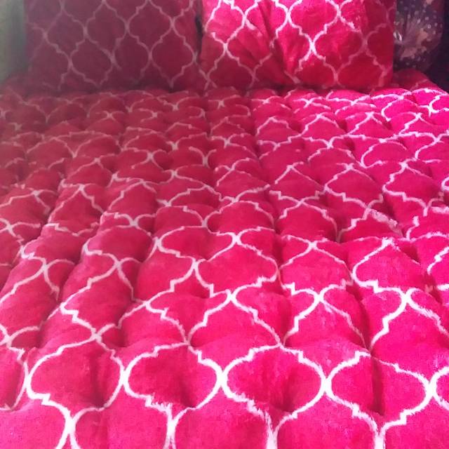 kasur bulu rasfur motif turkey