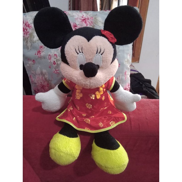 Preloved Boneka Minnie Mouse costum Mickey