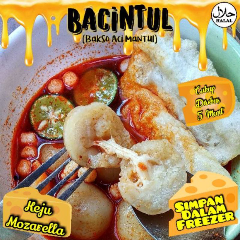 Bakso aci Bacintul Varian Keju Mozarella