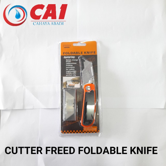 

GROSIR - CUTTER FREED FOLDABLE KNIFE - CUTTER LIPAT