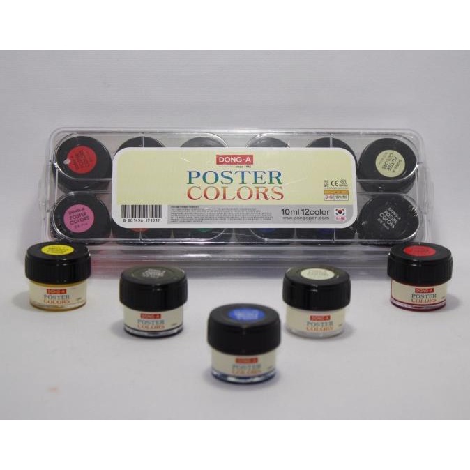 

Poster Color/ Cat Air Dong-A 12 Warna/Set 10 Ml