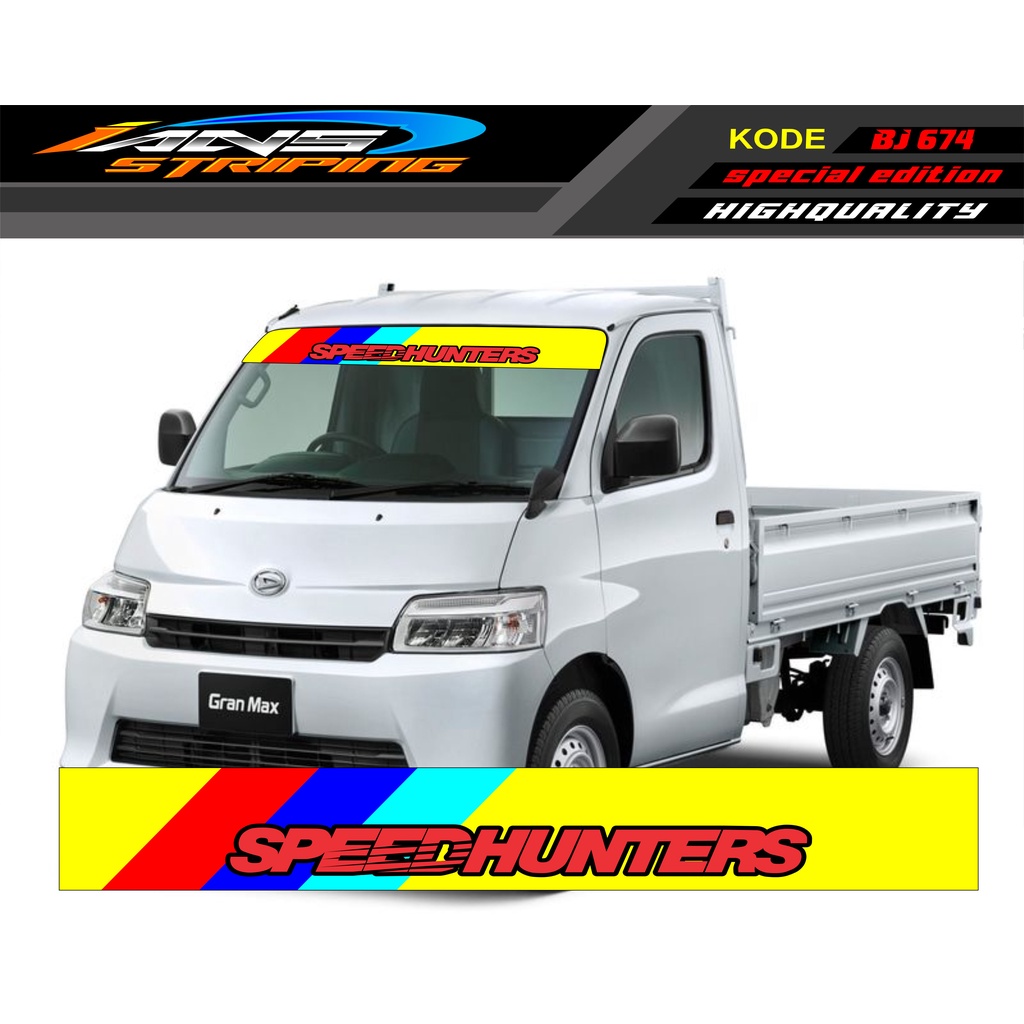 STIKER KACA DEPAN MOBIL GRANMAX / STIKER KACA DEPAN PICK UP / DECAL CARRY / DECAL KACA DEPAN L300