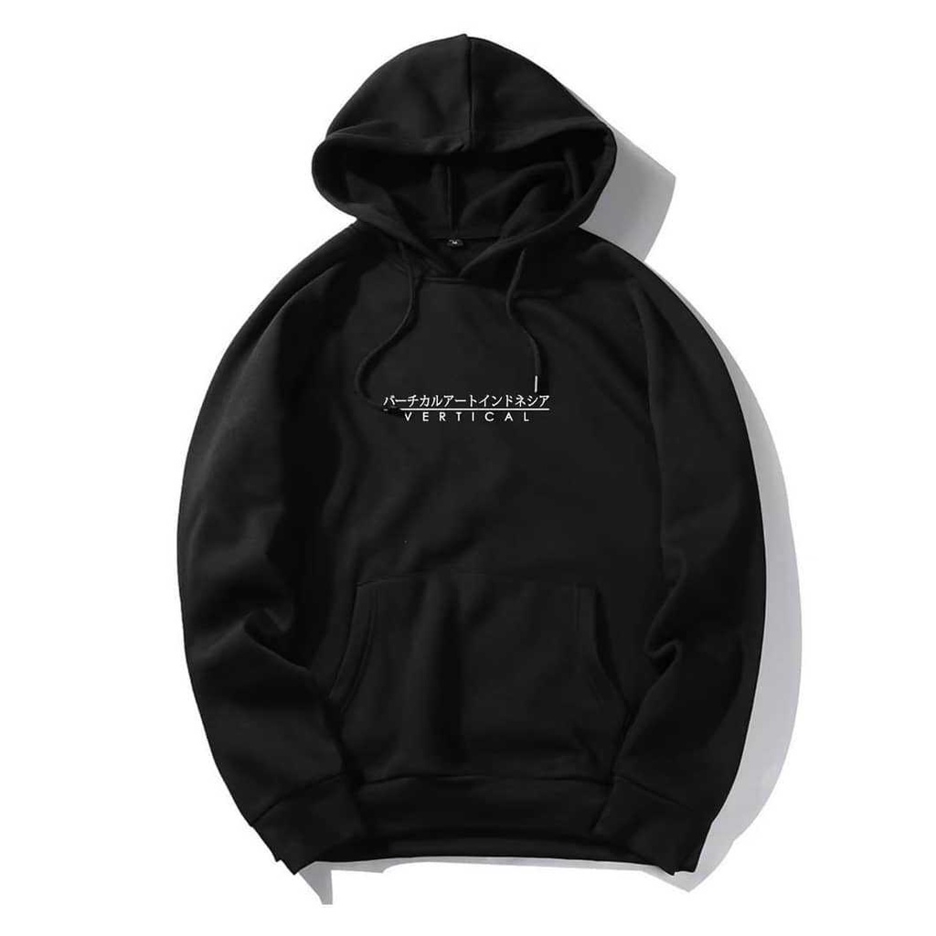 Mymicry Sweater Hoodie Vertical Japanese Hitam Flece Tebal Original Pria Wanita Dewasa Switer Jumper Cowok Cewek Terbaru Brand Distro Premium Hudie Pasangan Basik Style Hight Quality Bandung