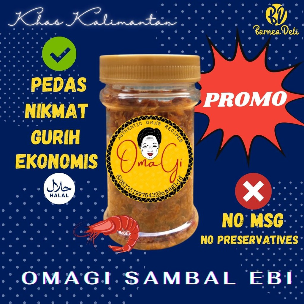 

OMAGI SAMBAL EBI Khas Kalimantan