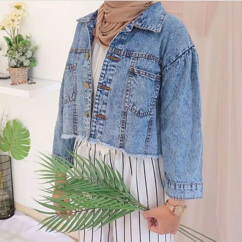 JAKET SNOW RAWIS CROP JEANS