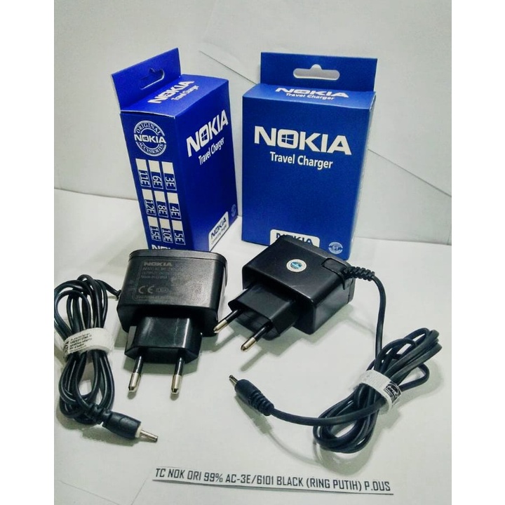 TRAVEL CHARGER /CASAN NOKIA KECIL AC - 3E ORI 99 PACKING DUS