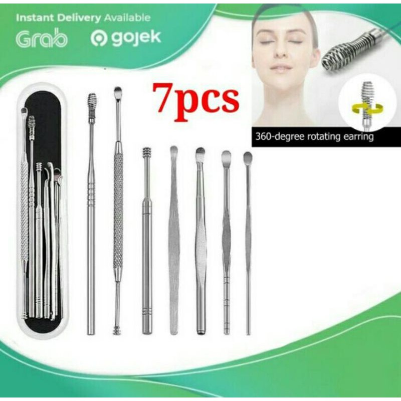 Set Alat Pembersih Telinga 7 in 1 Korek Kuping Korek Telinga