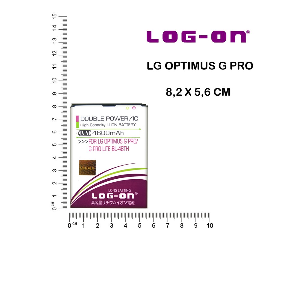 BATERAI LG OPTIMUS G PRO LITE - E985 - E988 - F240 - BL-48TH - LOG ON DOUBLE POWER BATRE