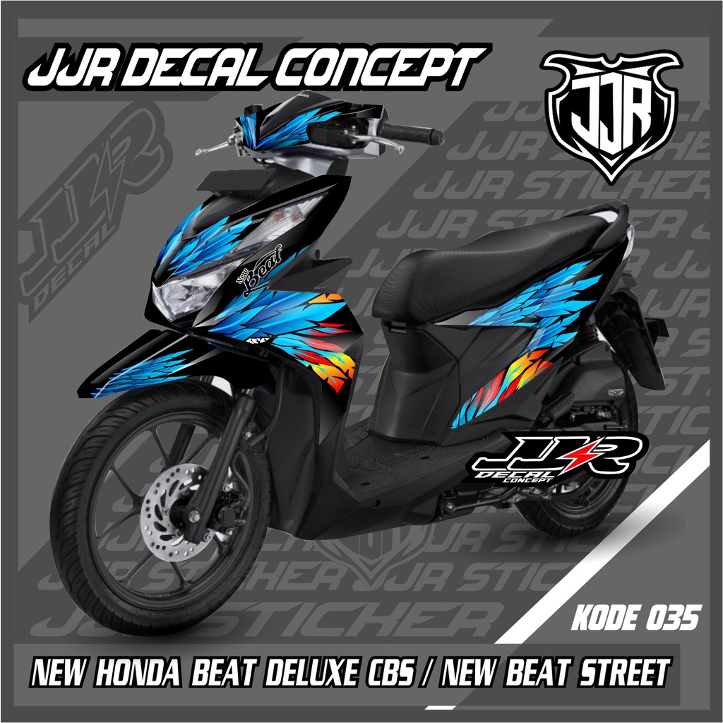 STIKER DECAL NEW HONDA BEAT DELUXE/ NEW HONDA BEAT STREET 2020-2021