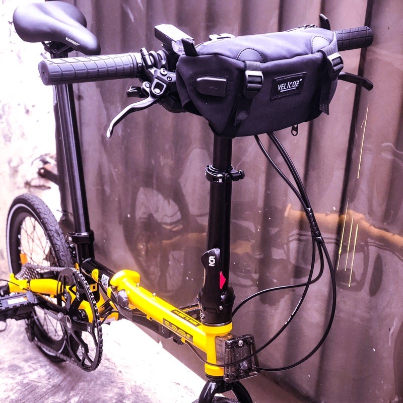  TAS  SEPEDA STANG BROMPTON TAS  SEPEDA WAISTBAG ANTI AIR 