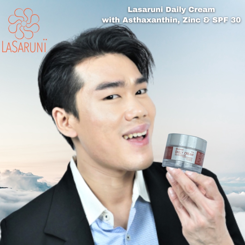 Lasaruni Daily Cream Sunblock Spf 30 Pemutih Penghillang Jerawat Noda Hitam Wajah Antiaging BPOM