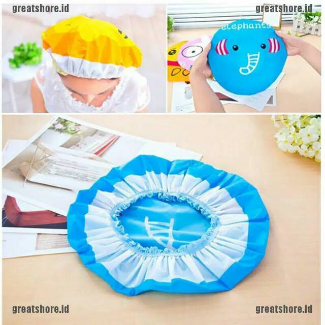 Shower cap/Shower Cap Karakter/Topi keramas/Topi Keramas anak/Topi Keramas Dewasa/Topi Keramas Bayi