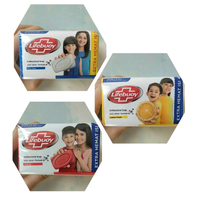 lux lifebuoy sabun mandi isi 3 x 110gr 110 4 x 60gr 60 gr soap bar batang