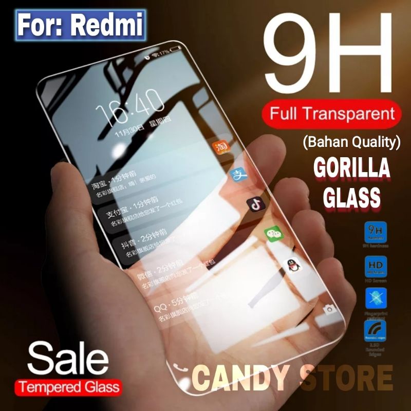 Tempered Glass For Redmi Note 8 Note 9 Note 9 Pro Bening Gorilla Anti Gores Kaca Full Lem