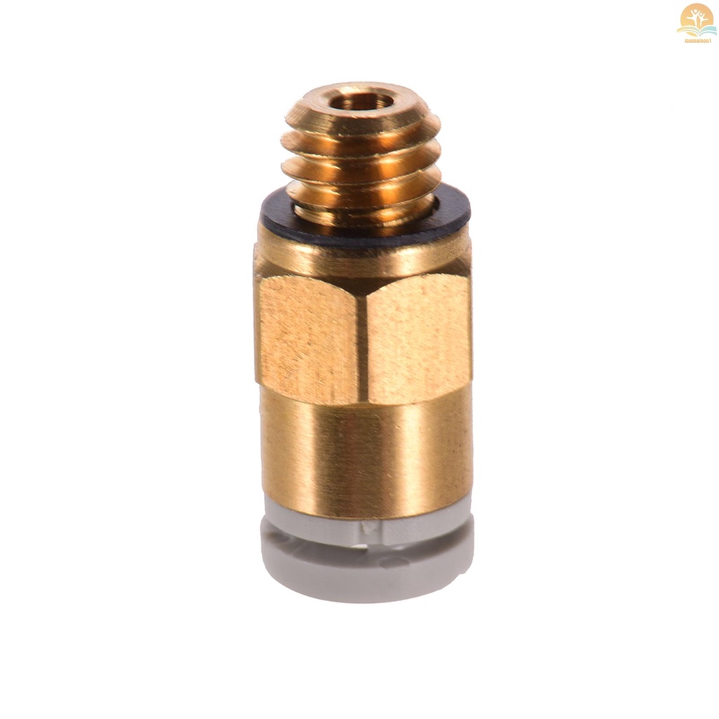 PC4-M6 Pneumatic Air Straight Quick Fitting Connector for CR-10 Series / Ender-3 3D Printer Extruder, 1pc