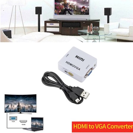 Hdmi To Vga Converter hdmi ke vga Minibox Adapter