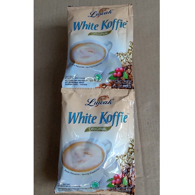 Kopi luak white coffe sachet @ 20 gr