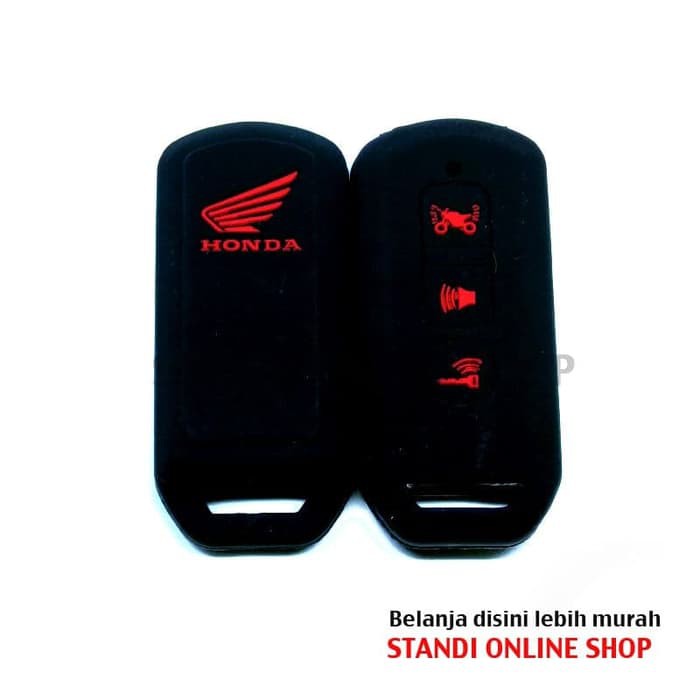 Kondom Remote Silikon Cover Honda All New PCX LED Lokal 2018 Hitam 2