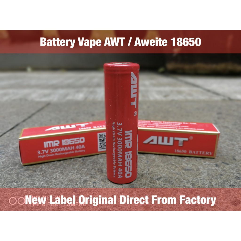 Battery Vape AWT Aweite 18650  Original with New Label