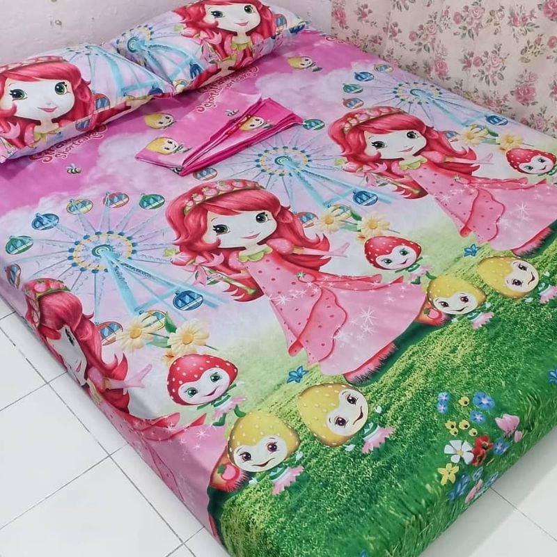 Sprei Motif Anak Cewek / Seprei Ukuran 120 / Tidur Nyeyak / Sprei Homemade