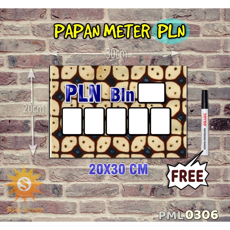 

Safa Papan Meter Listrik PLN PAM motif Unik - Batik 06