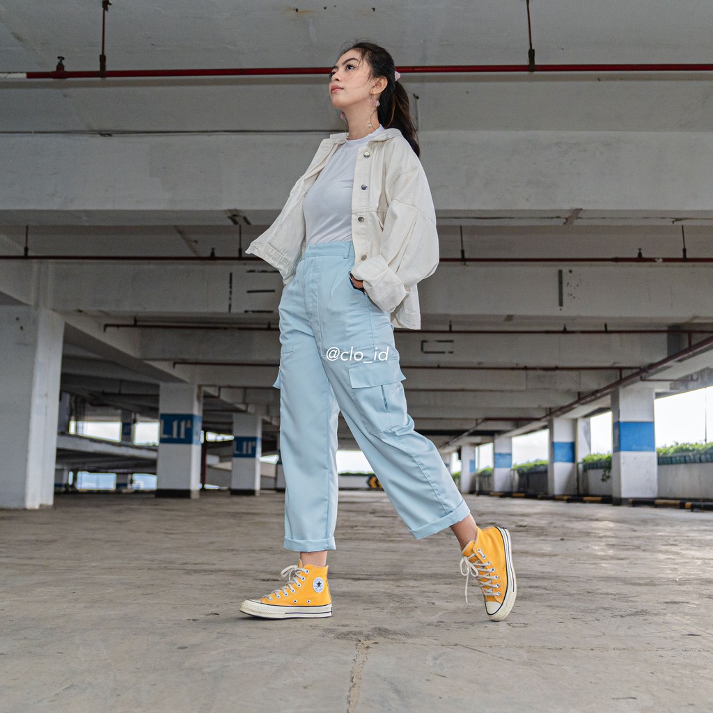 Tokyo Cargo Pants Celana Cargo Wanita fit to XXL Best Tokyo Cargo Pants Celana Cargo Wanita fit to XXL Best