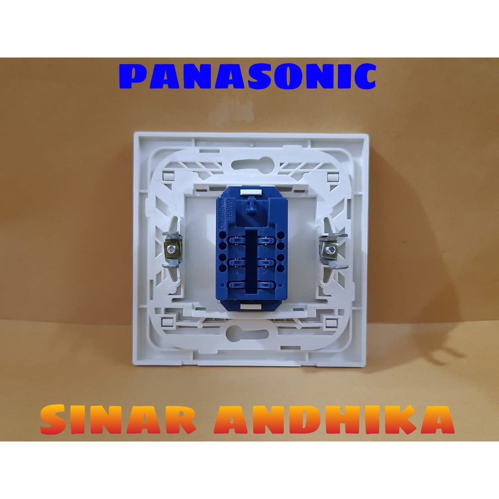 MODUL / JACK TELEPON + FRAME PUTIH STYLE E PANASONIC WESJ 78019W+WEJ 2164