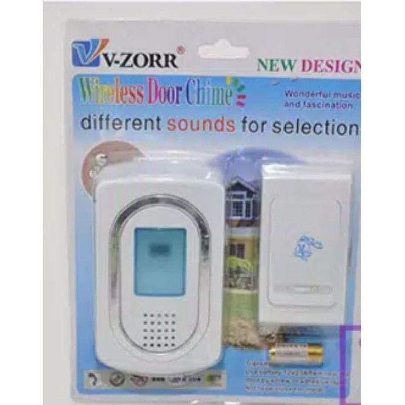 Wireless Door Chime V ZORR Bel Pintu Tanpa Kabel