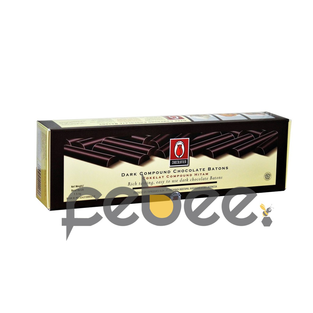 

[1.5kg] Cokelat / Coklat Stik Dark Compound Chocolate Batons Tulip