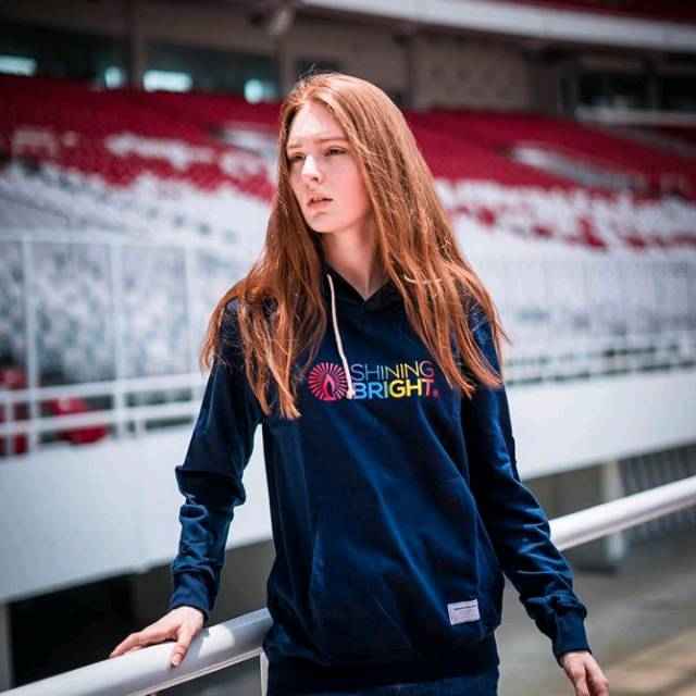 hoodie shining bright rainbow original premium