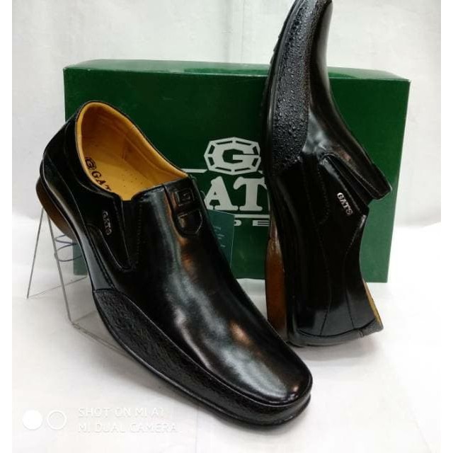 SEPATU GATS ZU-002 BLACK.PANTOFEL ORIGINAL GATS