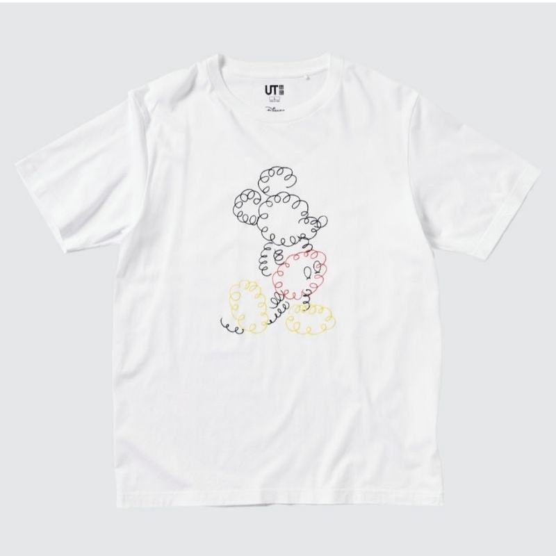 UNIQLO - Mickey Stand Short Sleeve UT, White
