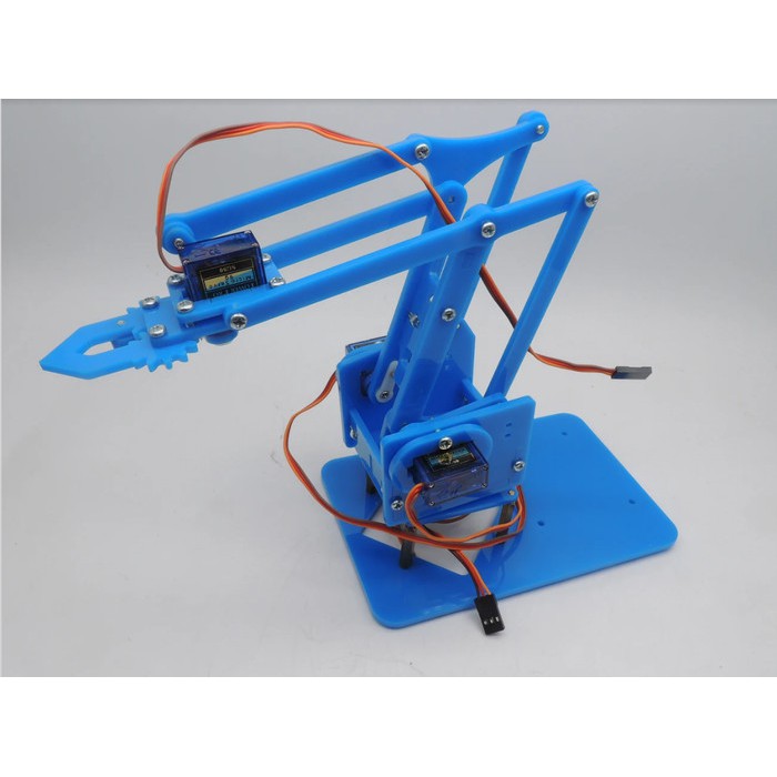 Arm Robot Lengan Tangan 4 DOF Acrylic Mechanic Handle ( Only Frame )