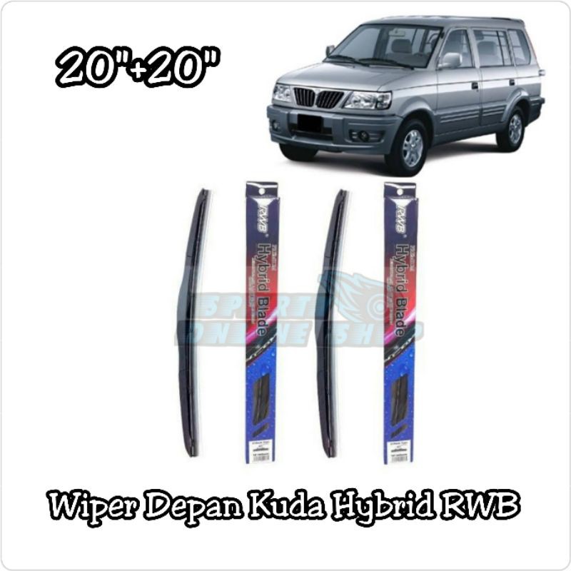 Wiper Depan Kuda 20&quot;+20&quot; Hybrid Merk Rwb