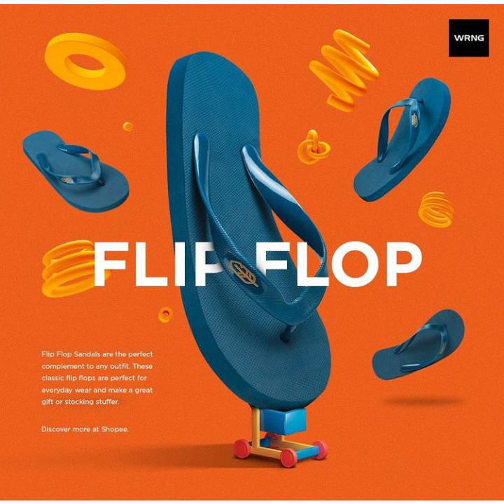 WARNING CLOTHING "SDML FOUND#3" SANDAL  TERBARU HOOPS BANJARMASIN