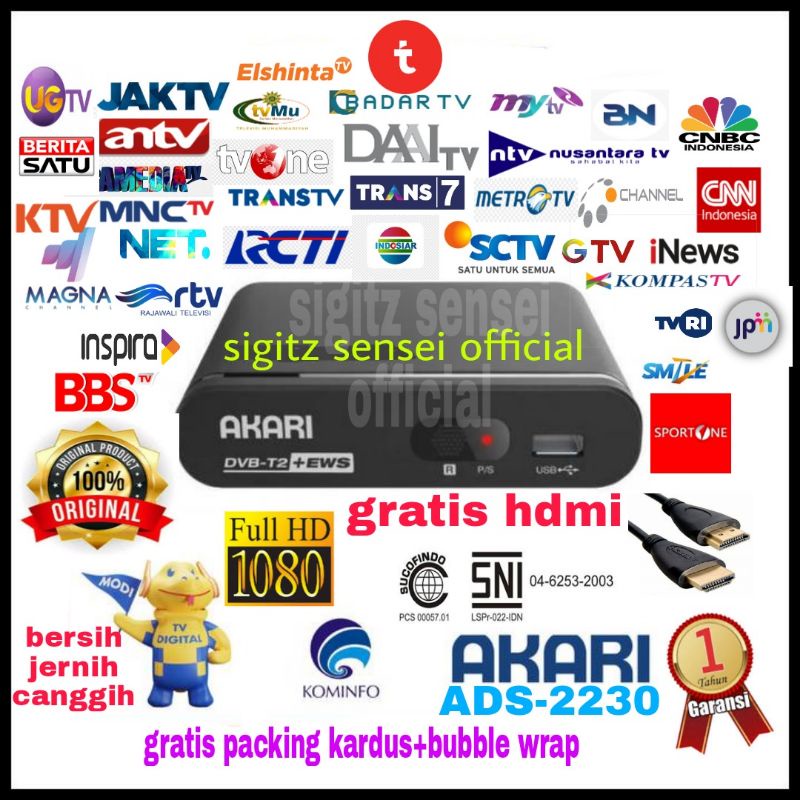 set top box akari ads-2230 tv digital dvbt2 stb ads2230