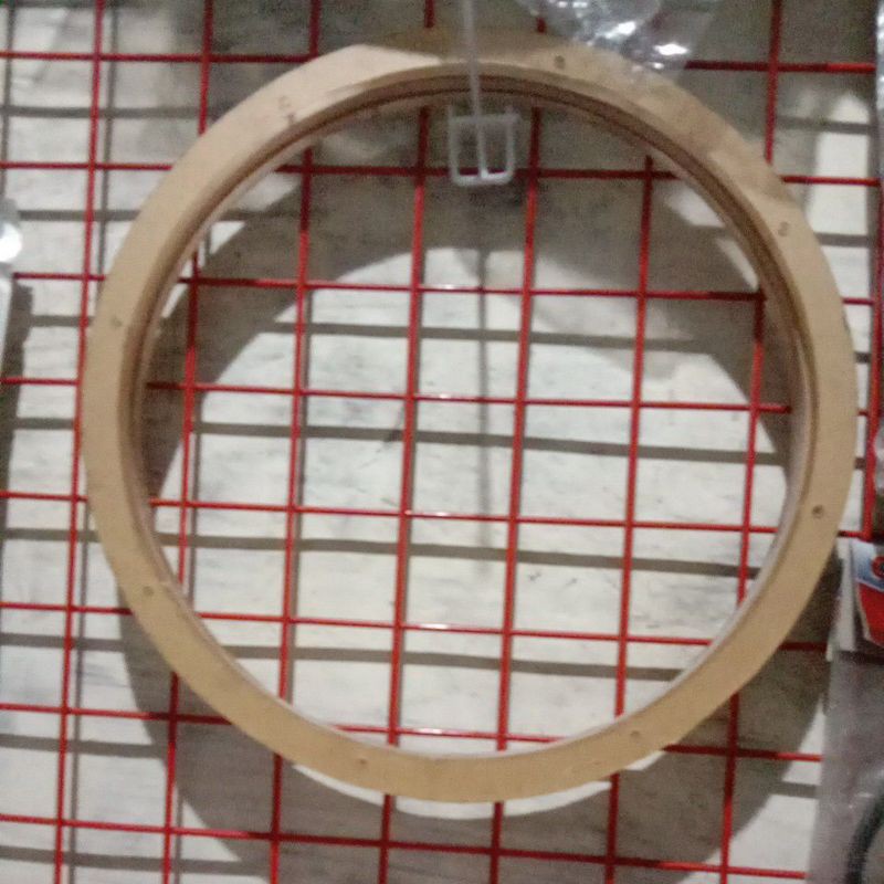 Ring akrilik subwoofer 10 dan 12 inch set led