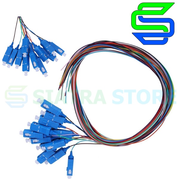 Fiber Optic Pigtail 12 Core SC / UPC 0.9mm Single Mode |12 Core SC/UPC