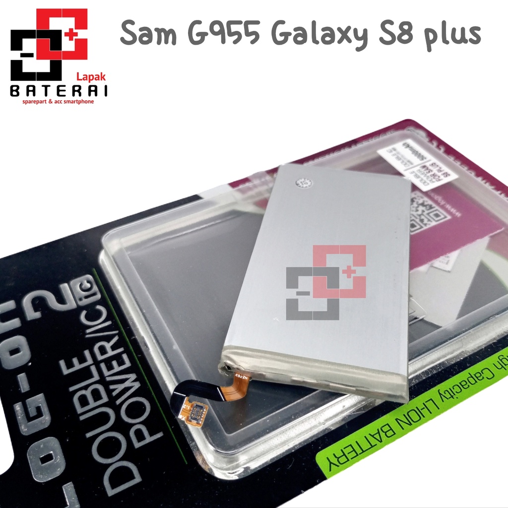 LOG - ON Baterai Samsung S8 Plus G955 Double IC Protection Battery Batre