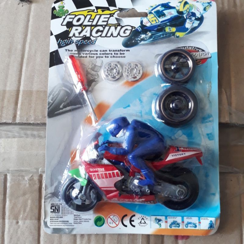 Mainan Motor Moto Gp Mini Lengkap Ada Orang