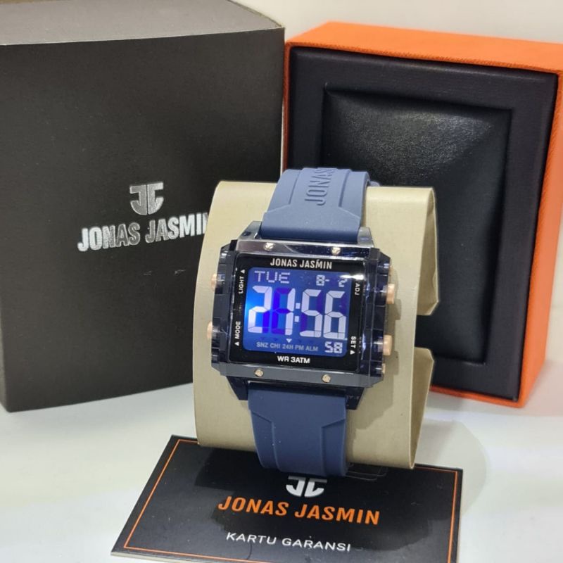 Jam Tangan Wanita Fashion Digital Jonas Jasmin 5315 Rubber Original