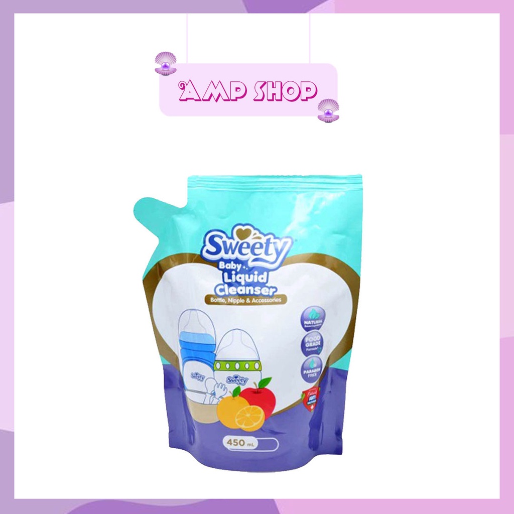 Sweety pencuci botol bayi 450ml refill