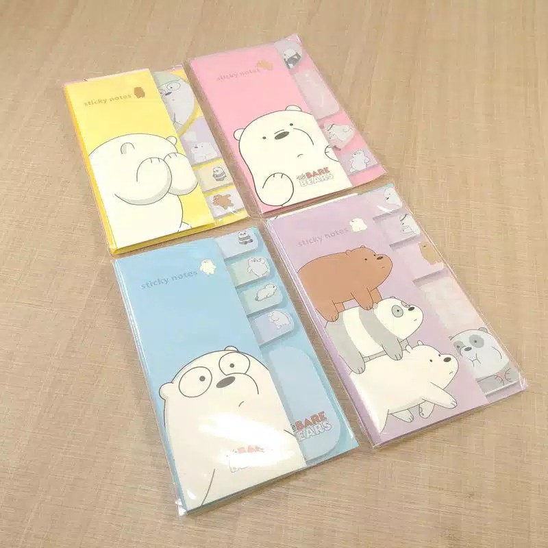

STICKY NOTE WE BARE BEAR BUKU STICKY NOTE WEBAREBEAR LUCU COMEBUY