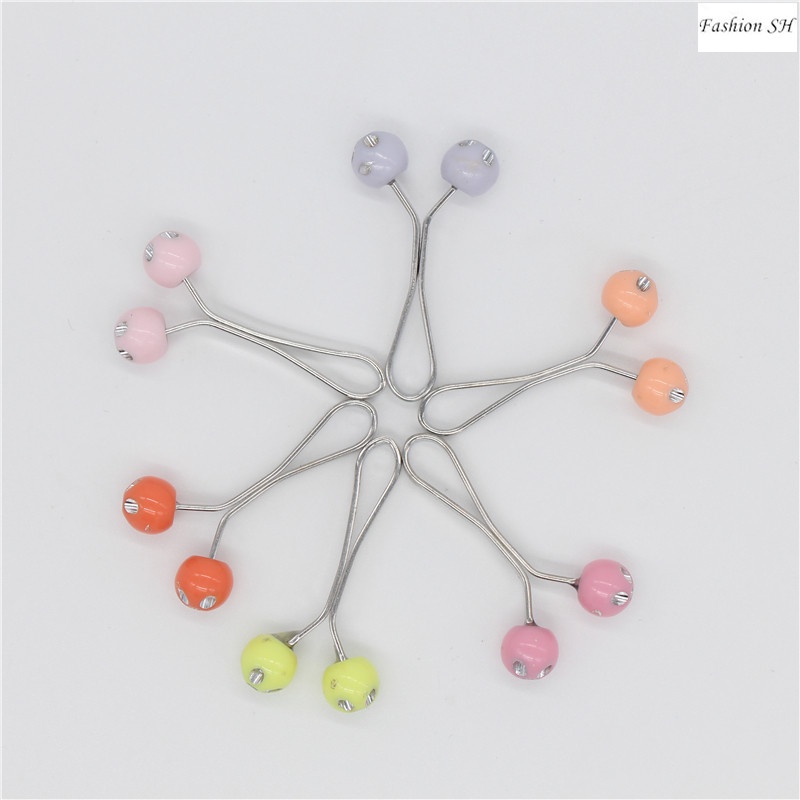 12pcs bros Pin Bentuk Smiley Face Warnawarni Untuk hijab Turki M20017