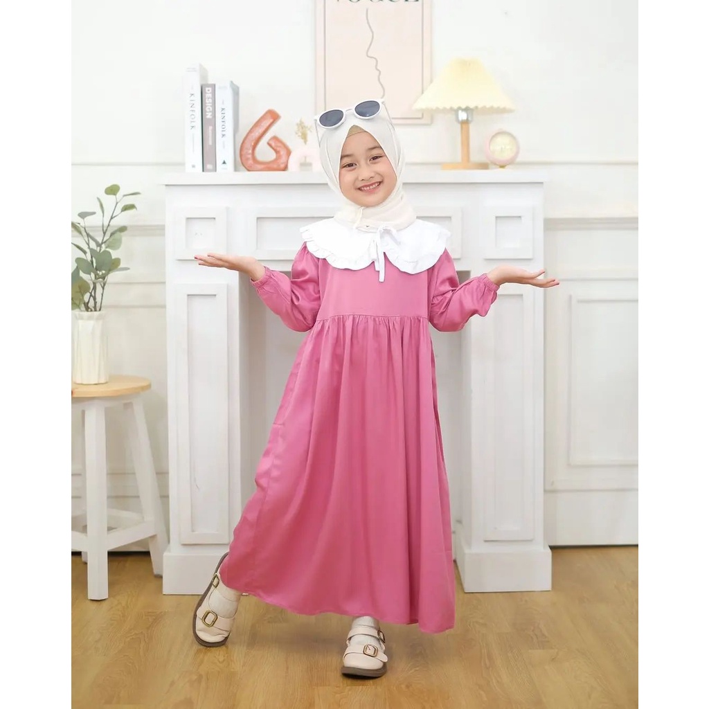 Grosir GAMIS ANAK SHAFEA KATU JEPANG LOKAL  / DRESS ANAK KATUN Elegan